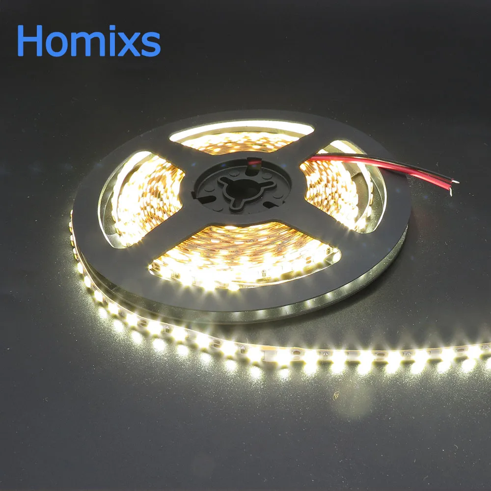 Homixs светодиодный яркость 5 мм ширина м 2835smd 600 Светодиодная лента 12 В светильник 120