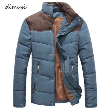 DIMUSI Winter Jacket Men Warm Casual Parkas Cotton Stand Collar Winter Coats Male Padded Overcoat Outerwear Clothing 4XL new winter women jacket outerwear parkas warm jacket maternity down jacket pregnant clothing winter warm clothing 16956
