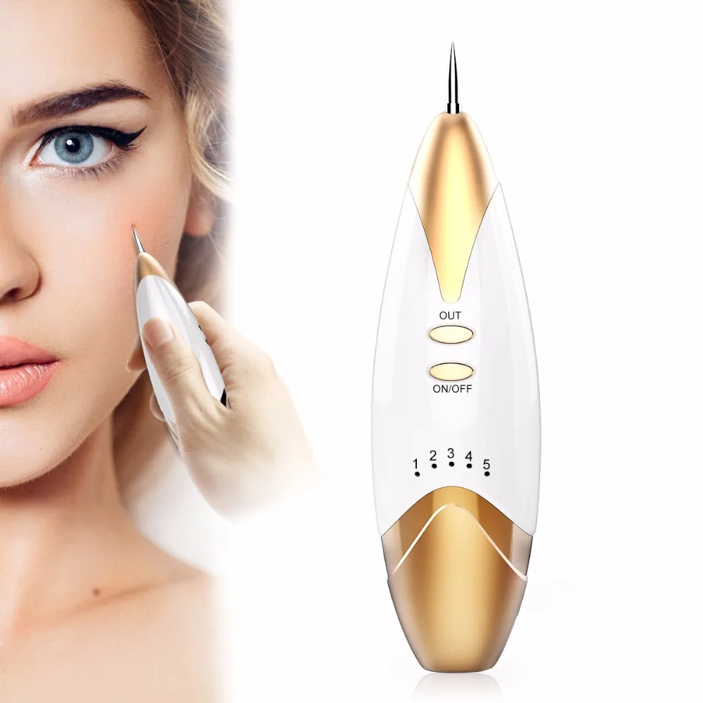 Breett Micro Rechargeable Mole Freckle Dark Spots Tattoo Wart Removal Pen Skin Tag Spot Eraser Pro
