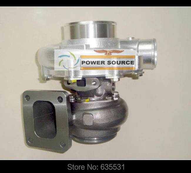 Turbo Turbine oil cooled Turbocharger T76 T4 Turbine AR .68 Comp AR 0.80 800HP-900HP Turbo charger - (4)