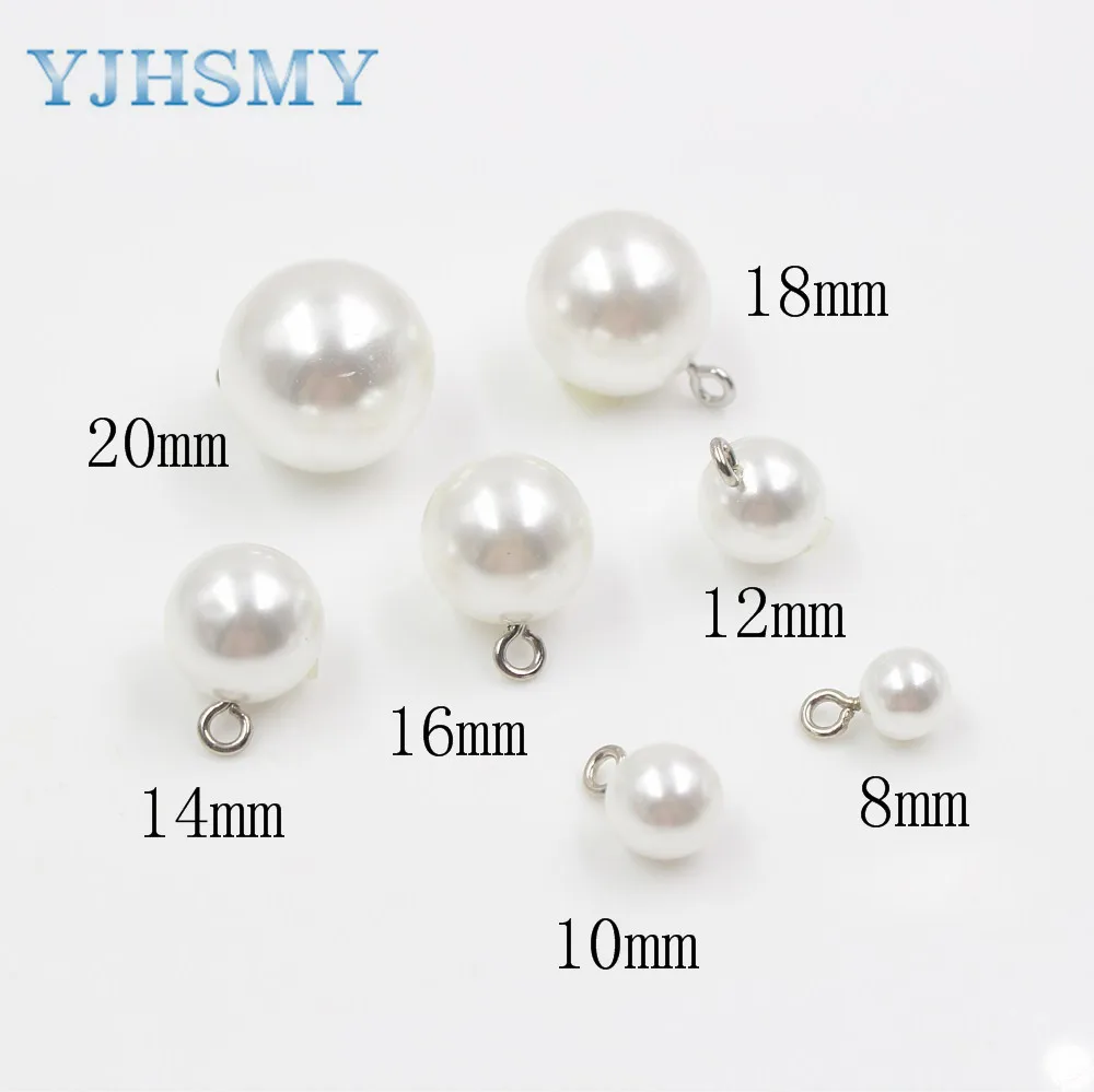 

YJHSMY 179182 , fashion imitate pearl buttons , DIY handmade clothing accessories, coat clothes Sewing shank buttons , 10pcs/lot