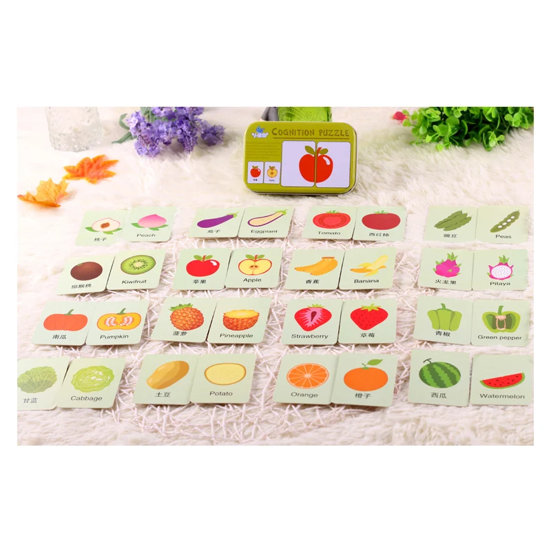 Learning Fruit Educational Card Iron-box Traffic 4 Learning Fruit Educational Card Iron-box Traffic 4