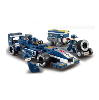 

F1 Racing Car Model Building Block Set 3d Construction Diy Brick Toys Enlighten Toy For Children compatible