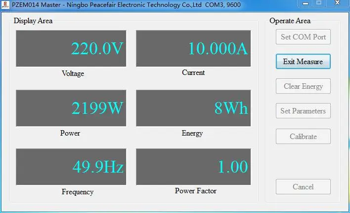 Peacefair Новые AC Вольт Ампер Мощность завод метр 220 V 100A RS485 Modbus кВтч Мощность монитор для Homekit PZEM-016 с Разделение CT