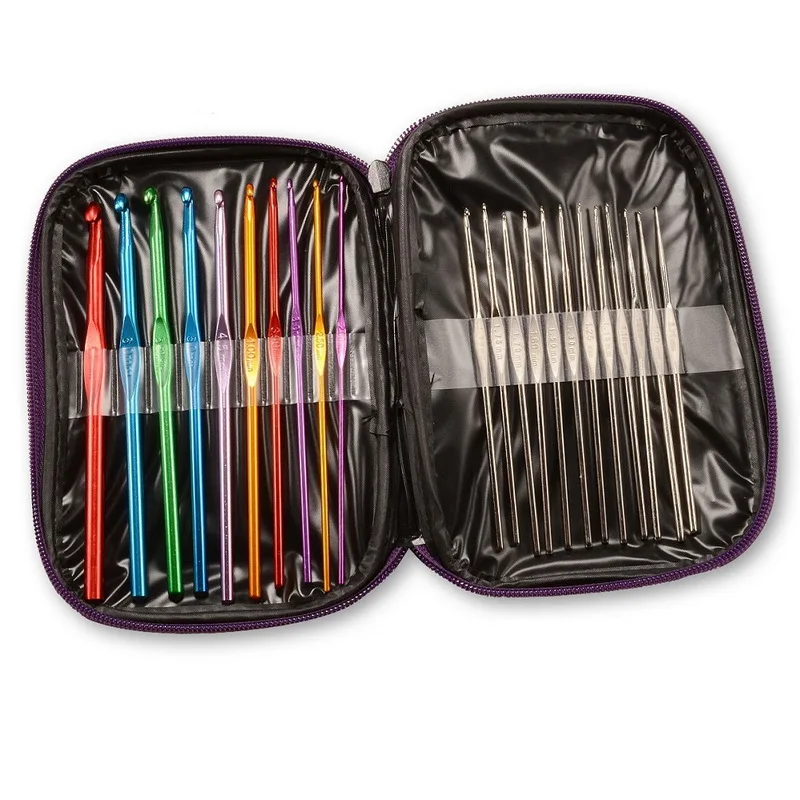 22 Pcs/Set Multi Color Needles Crochet Hooks Wholesale Knitting Needles