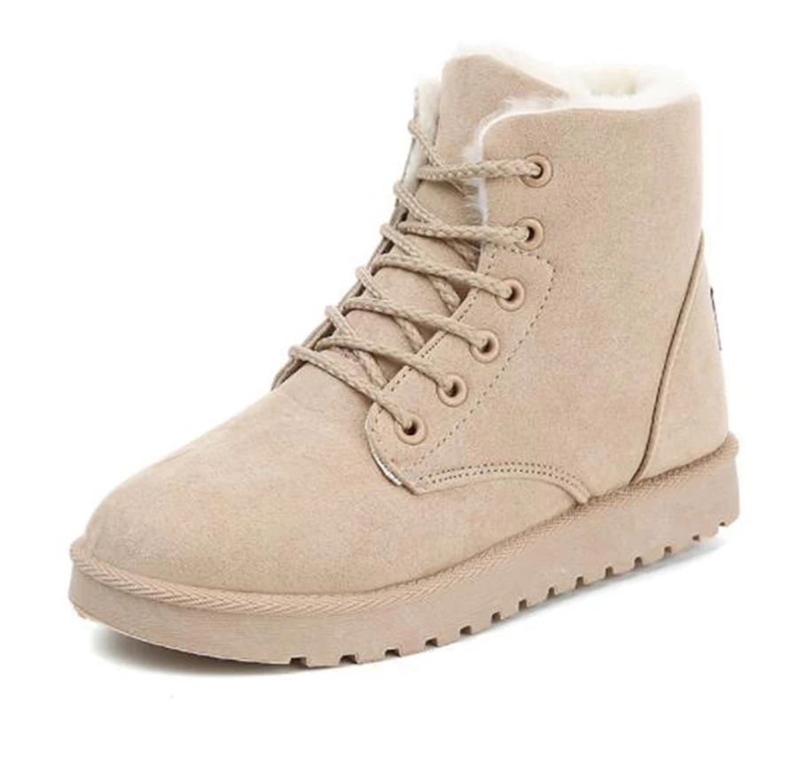 

Winter New Snow Boots Cotton Shoes Women Thickening Plus Velvet Warm Non-slip Short Tube Student Ankle Cotton Shoes