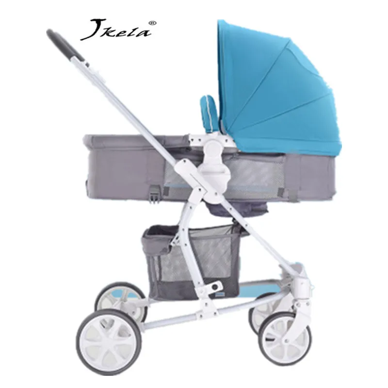 

Multifunctional 3 in 1 Baby Stroller High Landscape Stroller Folding Carriage bebek arabasi lie or damping folding light weight