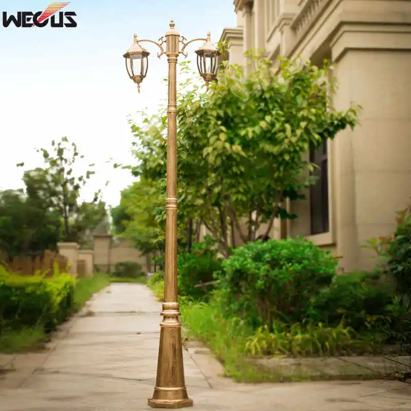 LED Lamp Solar Garden Lights LED Street Lamp European Outdoor Garden Light Waterproof Garden Villa Lawn Lamp Engineering Special Wall Pillar Head Road Lamps