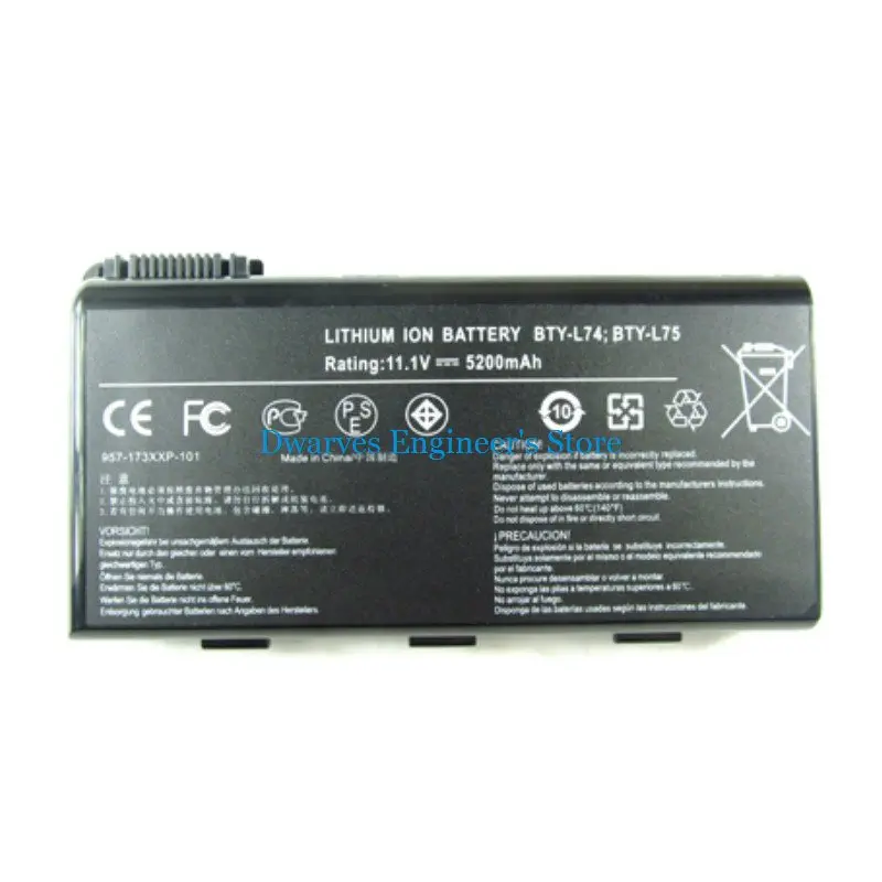 6 ячеек BTY L74 L75 Аккумулятор для ноутбука MSI Cr610 Cr700 Cx700 A6200 A6000 запасная батарея 11 1 В