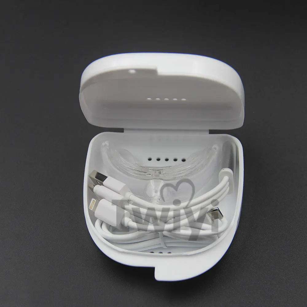 16LED In Box For Aiding Teeth Whitening Gel  Whitening Strips & Teeth Whitening Pen To Get Better Effect Whitening Aiding Device Into the Box