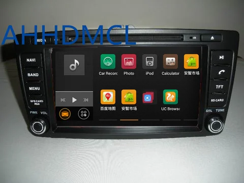 Flash Deal AHHDMCL Car Multimedia Player Stereo Radio Audio DVD Android 9.0 Navigation For Skoda Octavia 2005 2006 2007 2008 2013 2014~Up 5