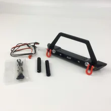 All metal Front Bumper For 1 10 Rc Rock Crawler Truck Traxxas Trx4 Axial Scx10 90046