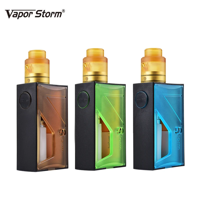 

100% Original Vapor Storm Raptor Squonk BF Box Mod RDA Tank Electronic Cigarette Kit Vaporizer Support 18650 Battery Vape