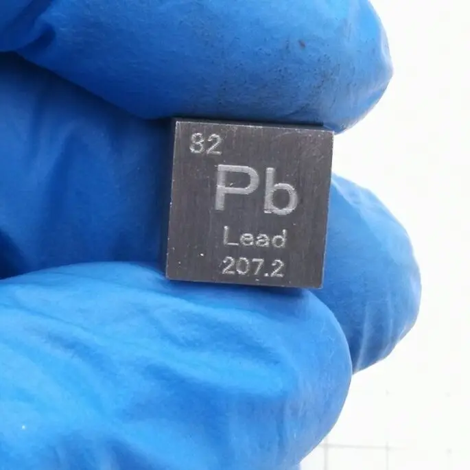 

1pcs Lead Pb Metal 10mm Density Cube 99.99% Pure for Element Collection