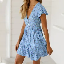 MUQGEW летняя одежда для женщин элегантное платье для женщин s Boho Летнее вечернее пляжное платье Короткое мини-платье, Сарафан# Y3