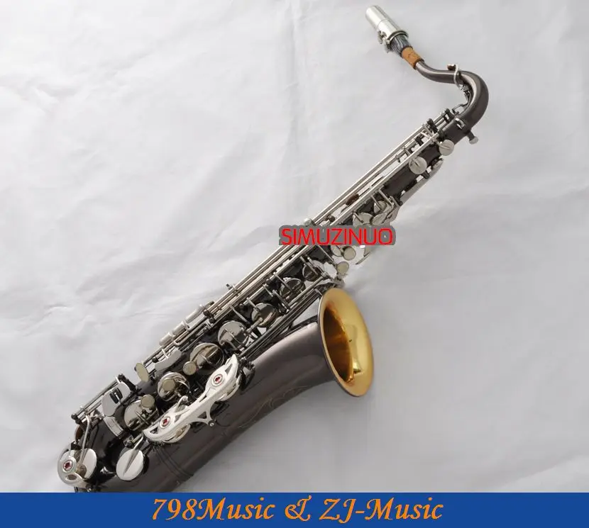 Professional Black Nickel C Melody sax saxophone Gold Bell Silver Key