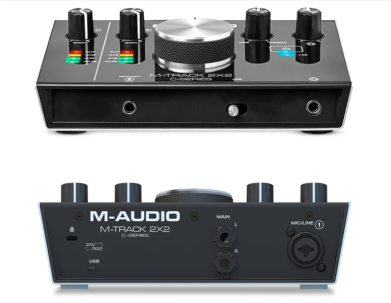 M AUDIO Track 2x2 Профессиональная звуковая карта USB аудио интерфейс внешняя