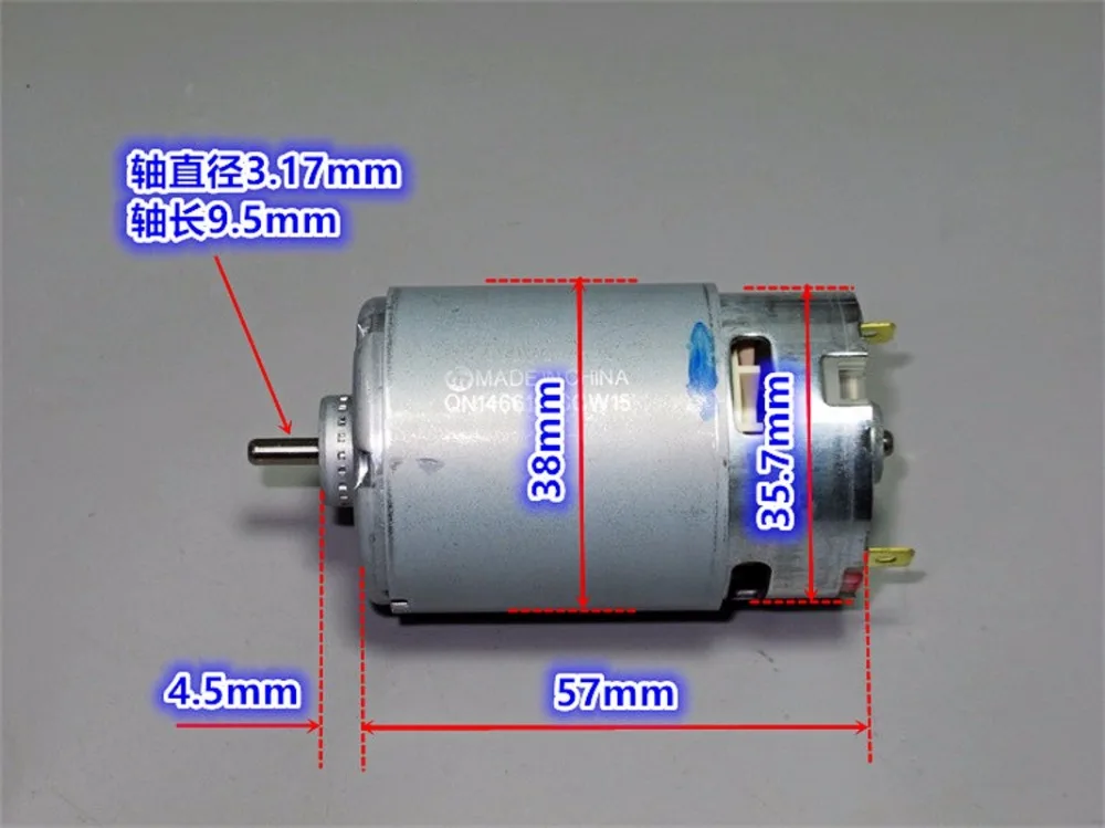 Mabuchi Motor RS-550VC-7525 6V-14V High Speed Large Power for Electric Tools DIY