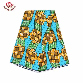 

2019 Fashion High Quality new Wax 100% Cotton bintareal Fabric Wax African Fabric Batik Fabrics for Africa Clothing 24fs1179