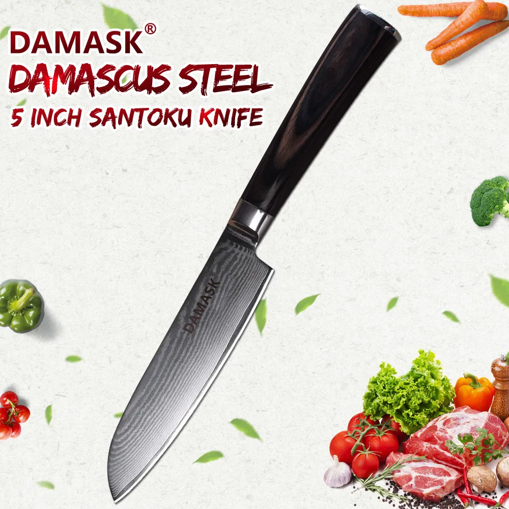 

DAMASK Damascus Chef Knife Professional Japan 67 Layers VG10 Stainless Steel Kitchen Knives Sushi Meat Cleaver Cooking Knives