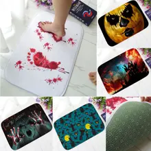 Хэллоуин Ванна ковер противоскользящие Крытый купальный Спальня коврик ужасный тапочки Нескользящие ковер коврик Декор