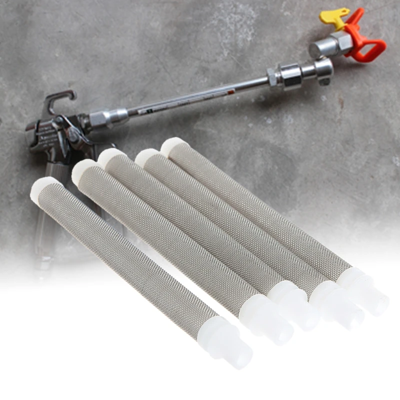 

5Pcs Mesh Airless Pump Filter Elements For Spray Gun Paint Elements Accessories