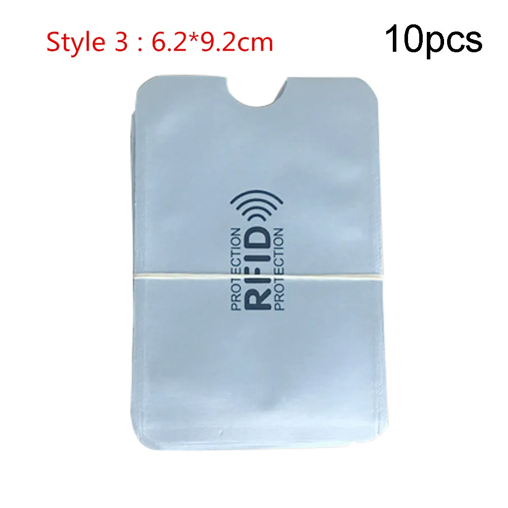 10 шт. удобный чехол для карт ультратонкий RFID Pro протектор держатель для карт прочный паспорт алюминий - Цвет: 3