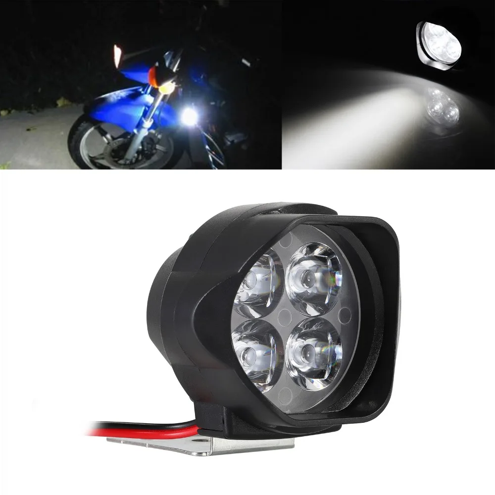 8/10/15W Motorcycles Led Headlight Scooters Fog Spotlight Working