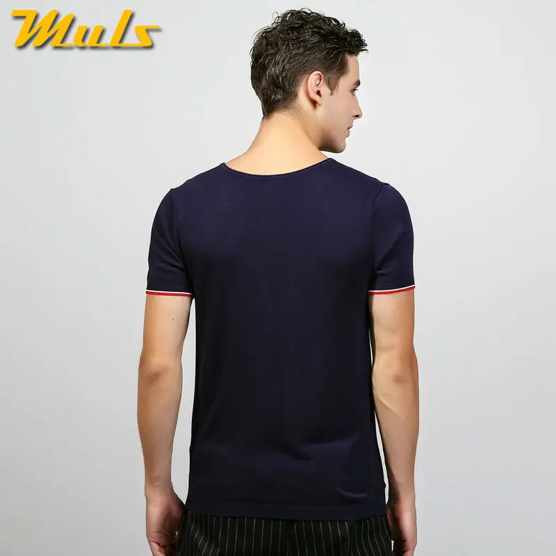 Мужская Трикотажная футболка с V образным вырезом Размеры M L XL 2XL 3XL|brand t shirt men|t ment