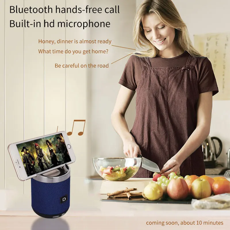 2 шт./лот DOGO 2в1 портативный TWS Bluetooth динамик с магнитным держателем телефона для