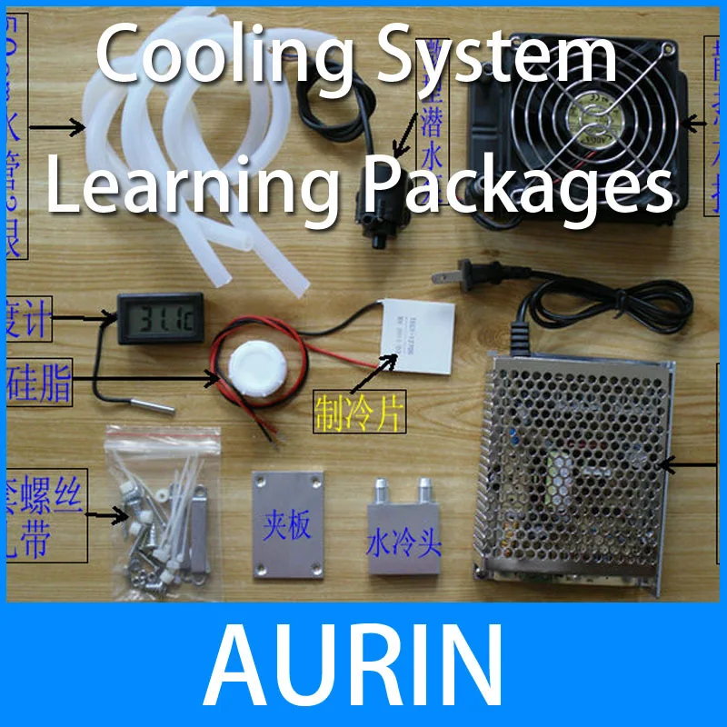 

new arrival!!! water cooling system learning packages Thermoelectric Cooler Peltier kit -18 centigrade in summer!