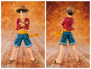 

16cm Japanese anime figure one piece 20th anniversay luffy action figure collectible model toys for boys
