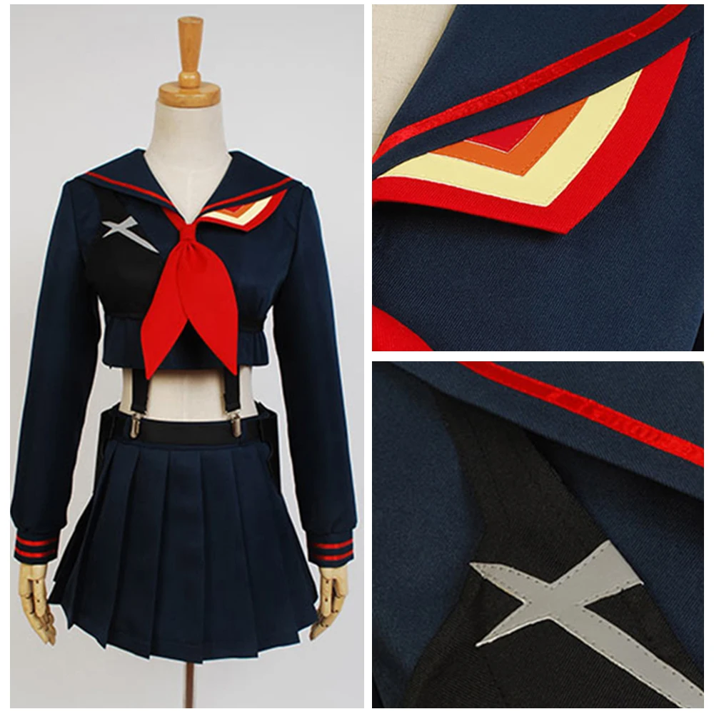 

KILL la KILL Ryuko Matoi Cosplay Costumes japanese Anime Party Halloween Costume For Women Girls Dress Custom Made