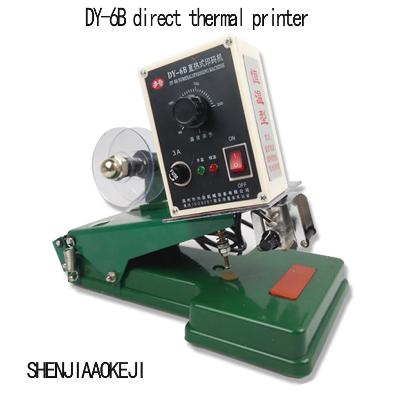 

1pc DY-6B Manual Direct thermal constant temperature Color band code machine Print the production date Printing machine 220V