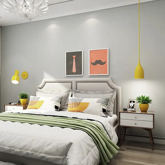 Us 18 99 35 Off Self Adhesive Solid Color Wallpaper Sticker Men Bedroom Decor Wallpapers Black Grey White Wall Paper Stickers Home Decor Qt112 In