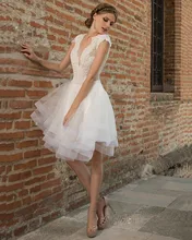 2016 neue Vestidos De Coctel Sexy Transparent Tiefer V-ausschnitt Cocktailkleider Sommer Appliques Spitze Promi Vestido Curto