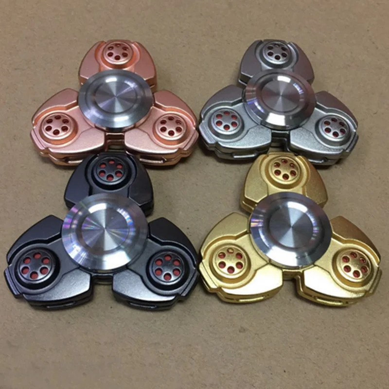 

2017 New 1 Pcs Creative Ceramic Tri-Spinner Fidget Toy EDC Hand Spinner for Autism and ADHD Stress Relieve Toy