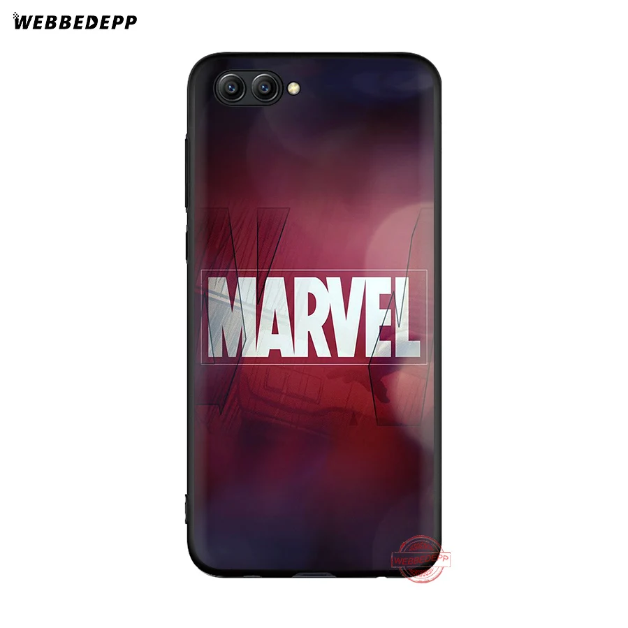 WEBBEDEPP класса люкс с логотипом комиксов Marvel мягкий чехол для Honor 20 10 9 9X8 Lite 8C 8X 7X 7C 7A, 3 Гб оперативной памяти, 6A Pro вид 20