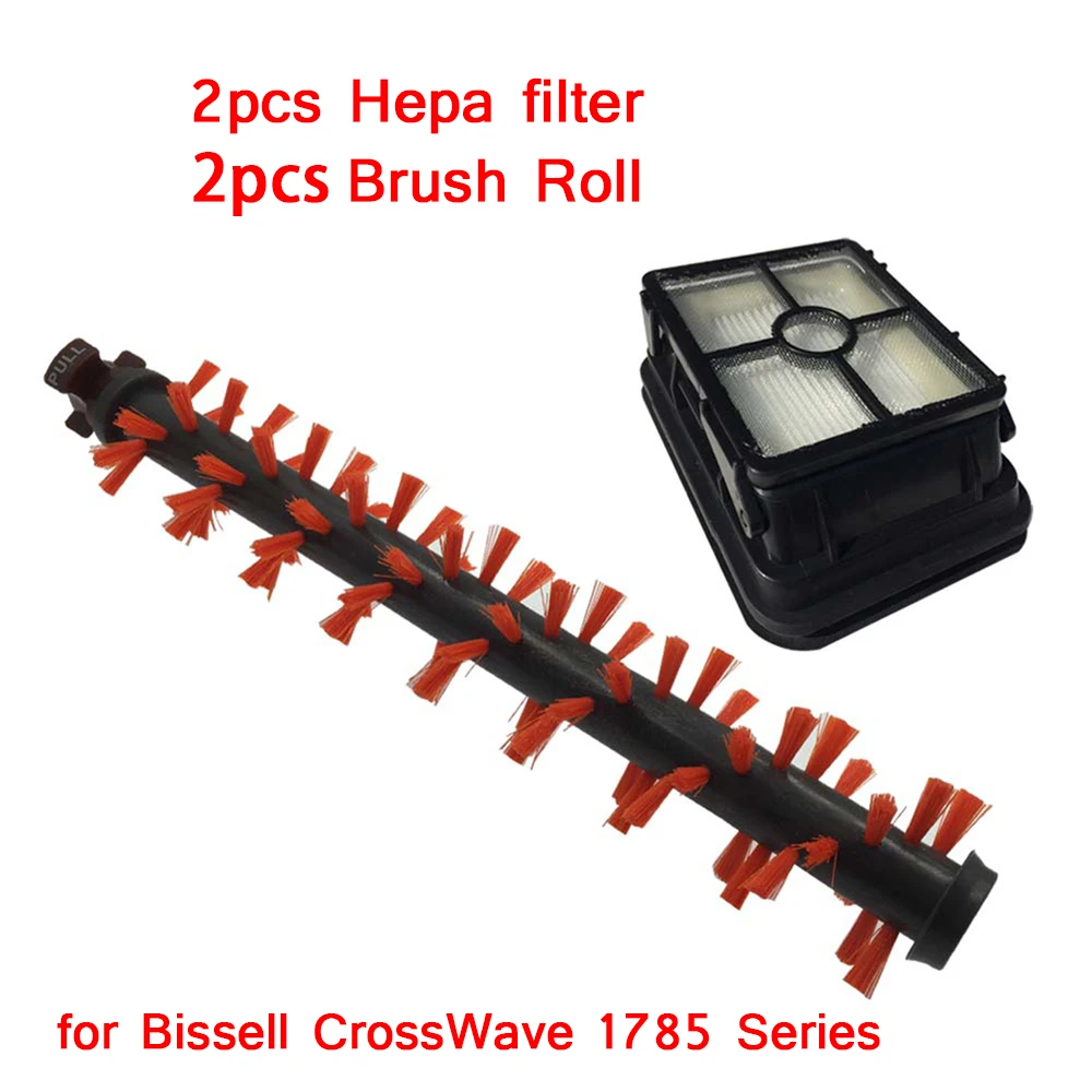 

Набор из 4 HEPA-фильтров и рулонов щеток для пылесоса серии Bissell Crosswave 1785, ковриков, Ковров, щеток, запчасти для 2303 2305K