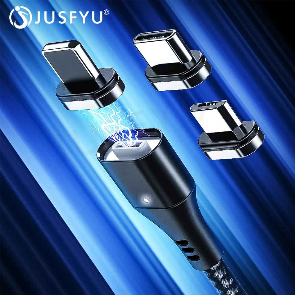 

3A Magnetic Micro USB Cable For iPhone Samsung Type-c Charging Charge Magnet Charger Adapter USB Type C Mobile Phone Cables