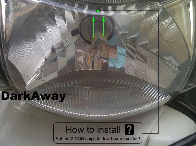 Motorcycle LED Headlight install