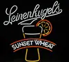 LEINENKUGEL'S SUNSET WHEAT Glass Neon Light Sign Beer Bar