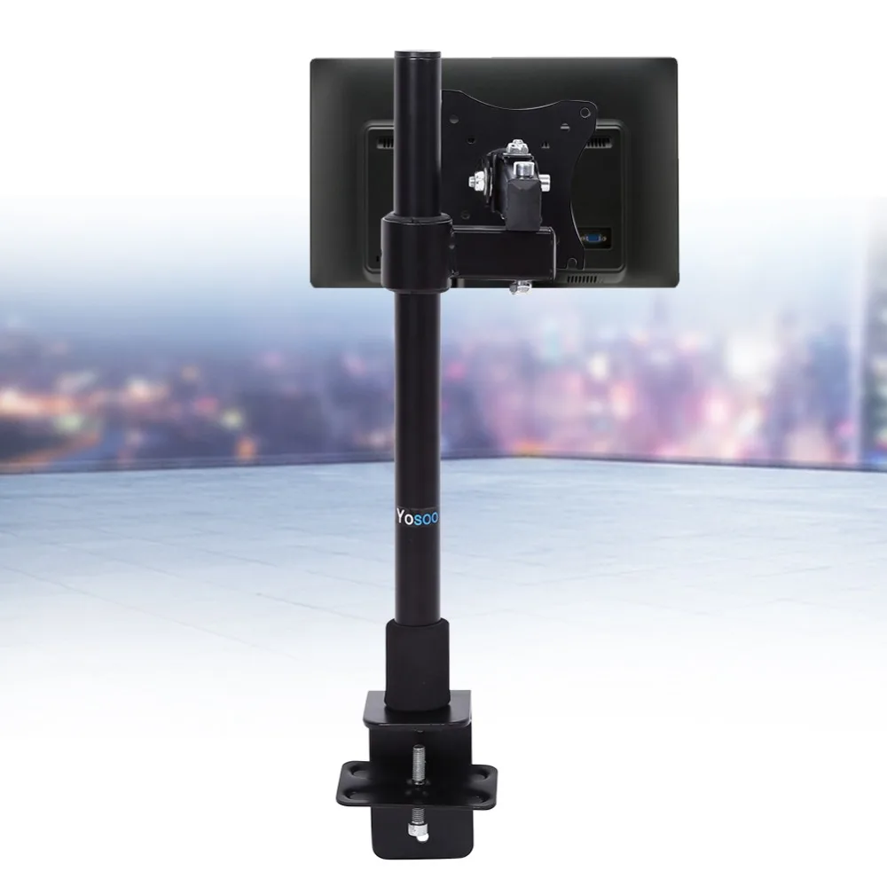 Swivel Single Arm Desk LCD Computer Monitor Bracket Stand Single
