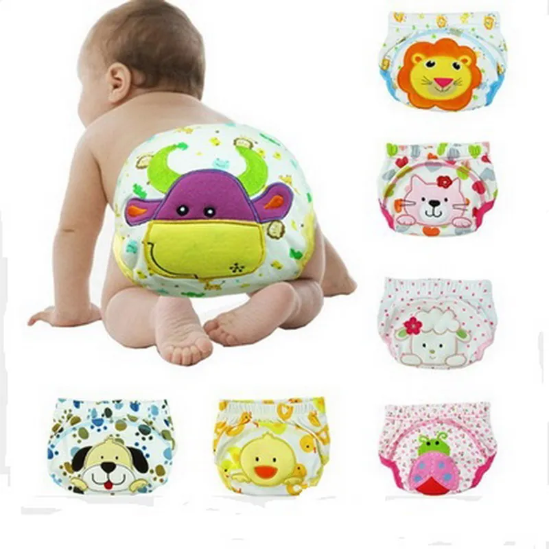 3PCS baby diapers covers baby nappies cartoon LABS pants training pants