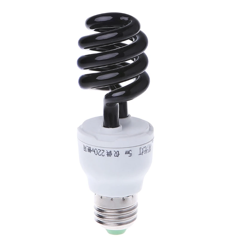 E27 5/15/20W UV ультрафиолетовые люминесцентные черная лампа CFL светильник ПА