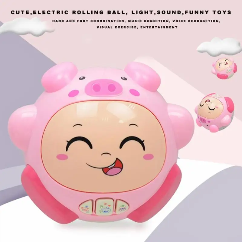 Милый мультфильм Электрический Rolling Бал легкий звук забавные детские игрушки дети игрушка для обучения подарки