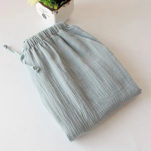 green woman New Couple Pajama Pants Sleep Lounge Pants Women's Trousers Spring Summer Cotton Pijama Bottoms Gray Home Pants Fdfklak - Цвет: green woman