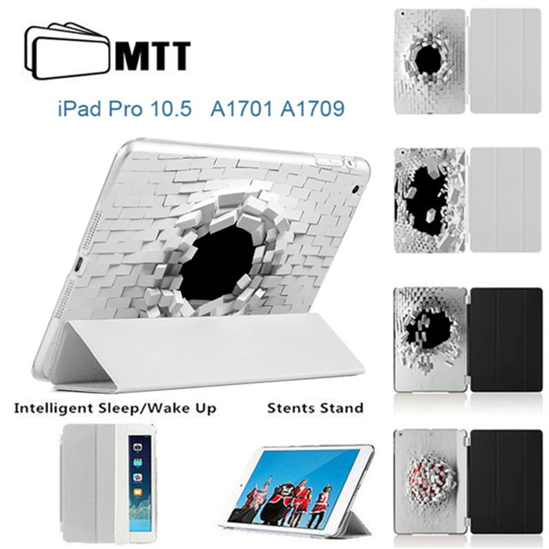 

MTT Blasting Wallhole case for New iPad Pro 10.5 inch 2017 Smart Cover PU Leather Slim Coque Flip Tablet Case for iPad 10.5 Pro