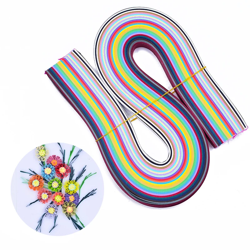 

54cm 260 Stripes DIY Craft Paper Colorful Quilling Paper DIY Hand Craft Tool Origami Paper 3/5/7/10mm Width 26 Colors