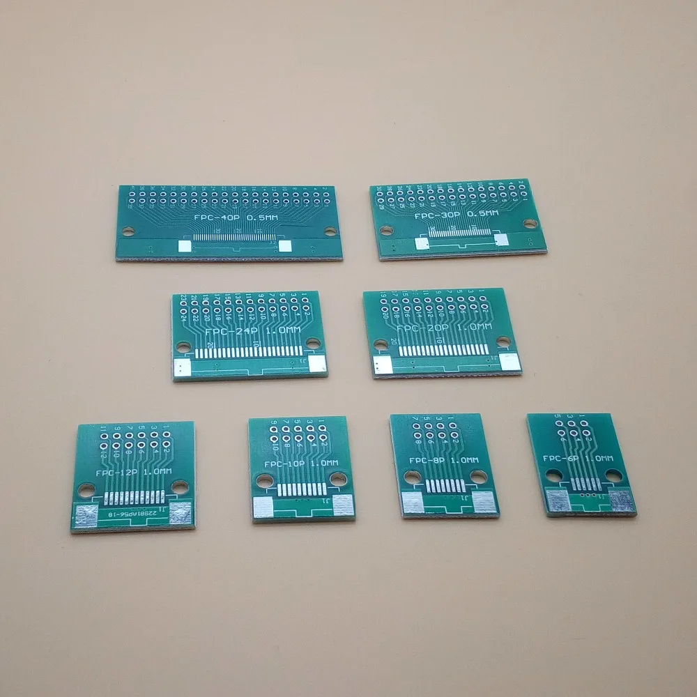 10 шт. плата адаптера FPC 0 5 мм 1 шаг до 2 45 плоский кабель для PCB LCD 6P 8P 10P 12P 20P 24P 30P